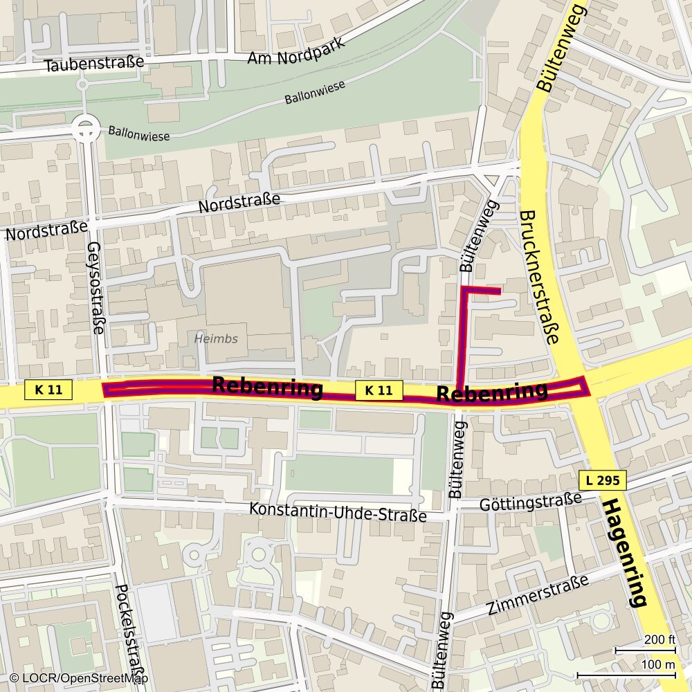 config 203 set routing outline color and width